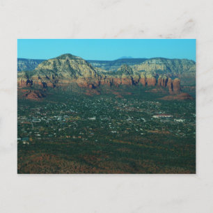 Carte Postale Sedona et Coffee Pot Rock vus d'en haut