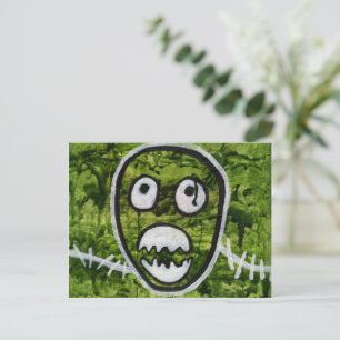 Carte Postale Seedy Pete Skull Odd Whimsical Monster Art Quirky