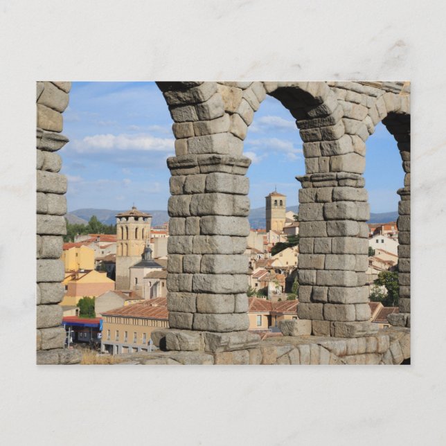 Carte Postale Ségovie, Espagne est un site du patrimoine mondial (Devant)