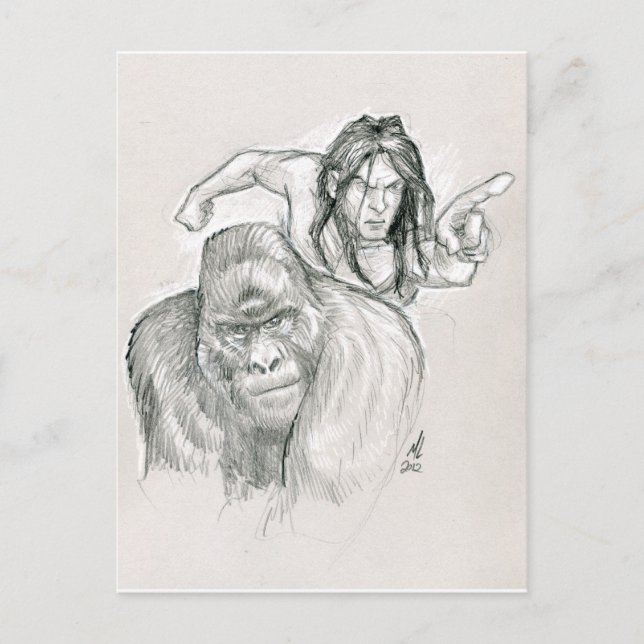 Carte Postale Seigneur de la jungle (Devant)