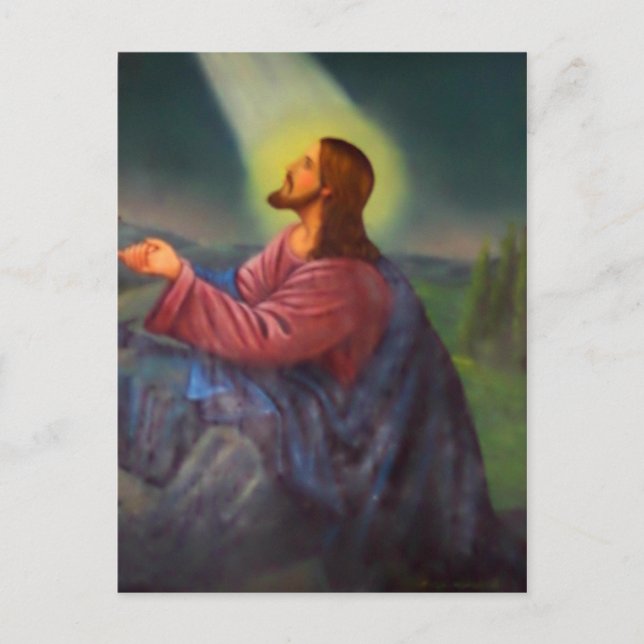 Carte Postale Seigneur Jésus Christ main peint Icône orthodoxe (Devant)