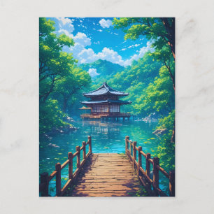 Carte Postale (Seijaku no Kohan) - Sérénité au bord du lac