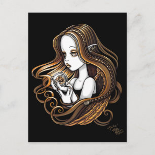 Carte postale "Seika" Amber Rose Crystal Ball Ange