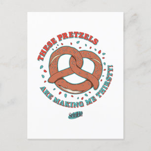 Carte Postale Seinfeld   Ces Pretzels me donnent soif