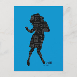Carte Postale Seinfeld   Elaine Danse Silhouette