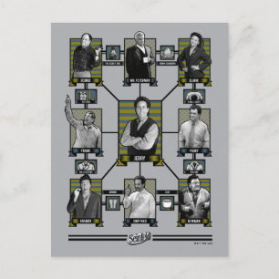 Carte Postale Seinfeld   Graphique de relation de caractère