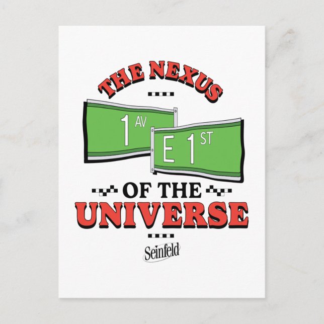 Carte Postale Seinfeld | Le Nexus de l'Univers (Devant)
