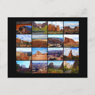 Carte Postale Seize Icônes Paysages Utah