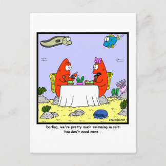 Carte Postale Sel : Carton de poisson