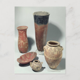 Carte Postale Selection of vases, Naqada I/II Period, 4000-3100