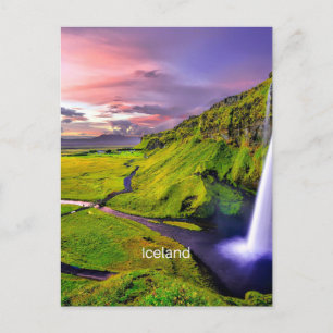 Carte Postale Seljalandfoss, Islande