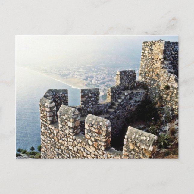 Carte Postale Seljuk Ramparts, Alanya - 1221 A.D. (Devant)