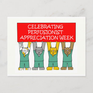 Carte Postale Semaine de l'appréciation perfusionniste - mai