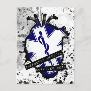 Carte Postale semaine des services médicaux d'urgence