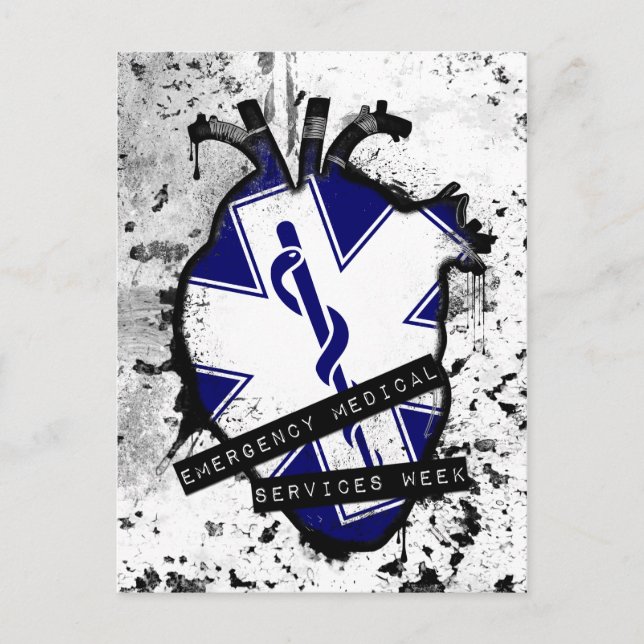 Carte Postale semaine des services médicaux d'urgence (Devant)