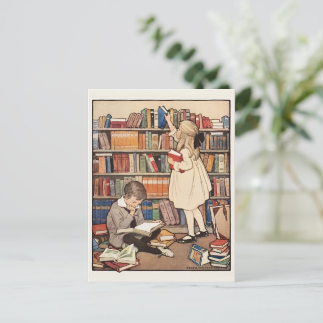 Carte Postale Semaine du livre pour enfants par Jessie Willcox S (Debout devant)