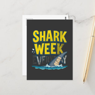 Carte Postale Semaine du requin tous les jours