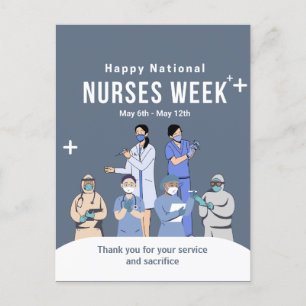 Carte Postale Semaine nationale des infirmières et infirmiers pe