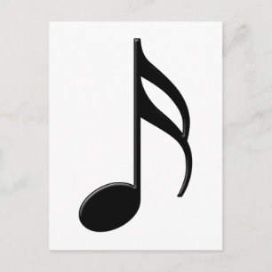 Carte Postale Semiquaver - Symbole musical Seizième Note