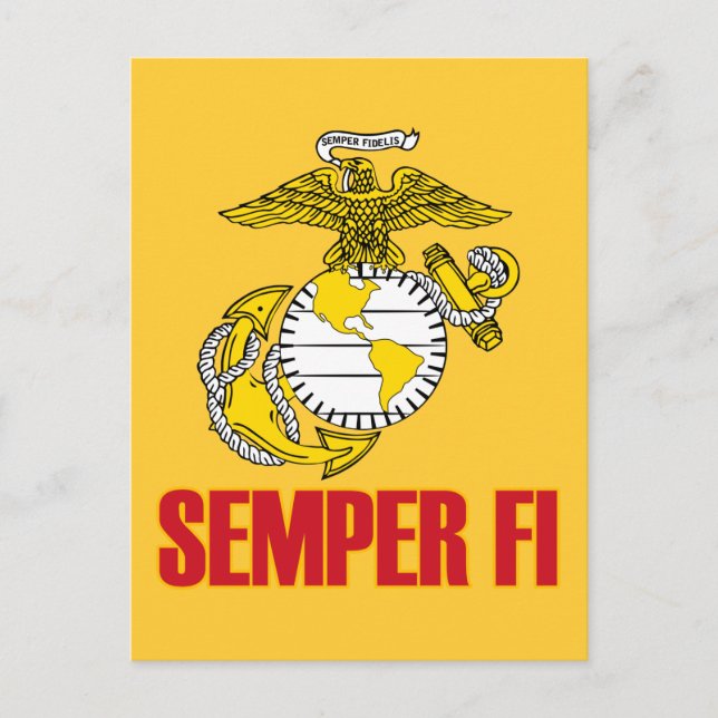Carte Postale Semper Fi [EGA] (Devant)