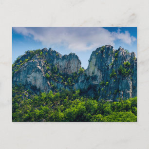 Carte Postale Seneca Rocks en été, Virginie-Occidentale