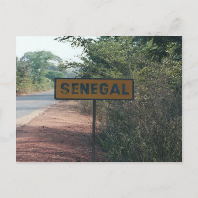 Carte Postale Sénégal, Tafel, Zeichen (Devant)