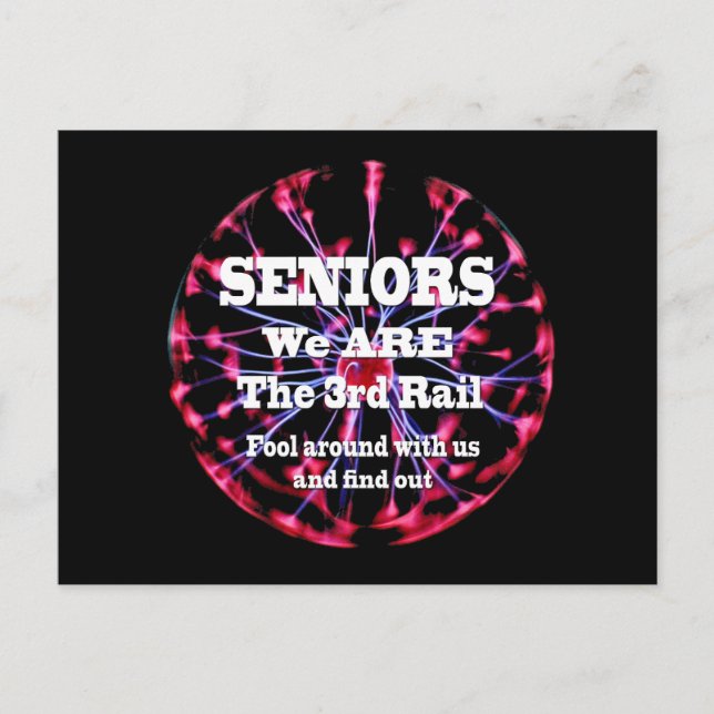 Carte Postale Seniors Nous Sommes Le Troisième Rail (Devant)