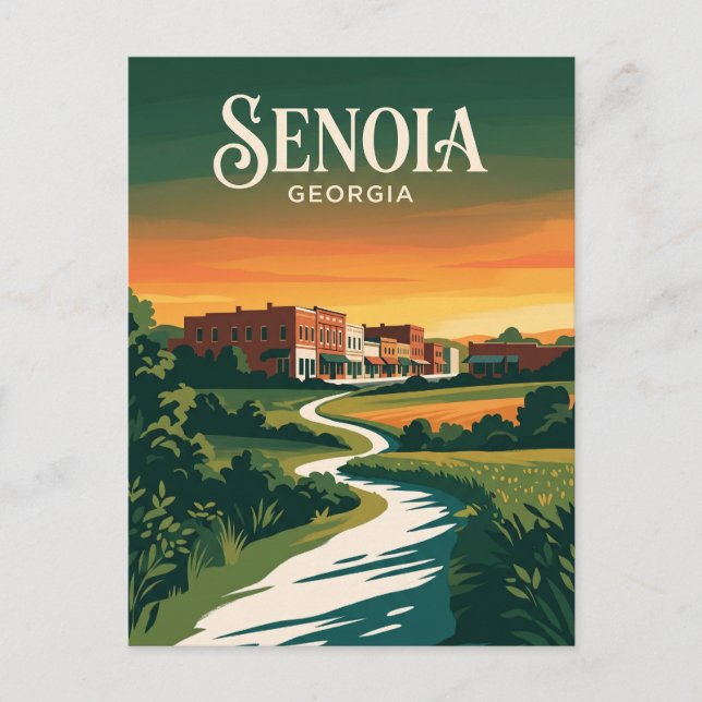 Carte Postale Senoia États-Unis (Devant)