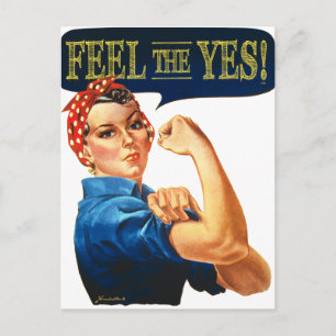 Carte Postale Sens le Oui ! Rosie la riveteuse