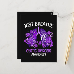 Carte Postale Sensibilisation à la fibrose kystique Just Breathe
