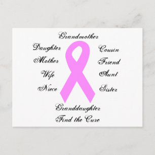 Carte postale Sensibilisation au cancer du sein