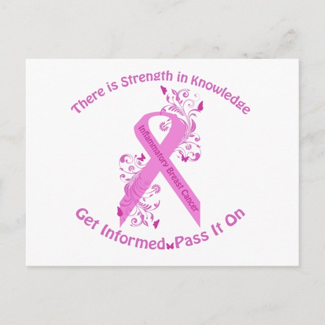 Carte Postale Sensibilisation au cancer du sein inflammatoire (Devant)