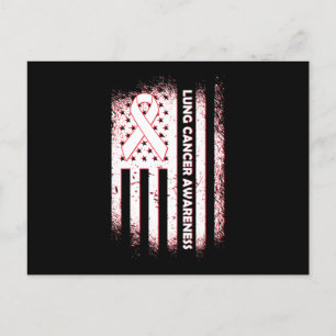 Carte Postale Sensibilisation au cancer Survivant Cancer du poum