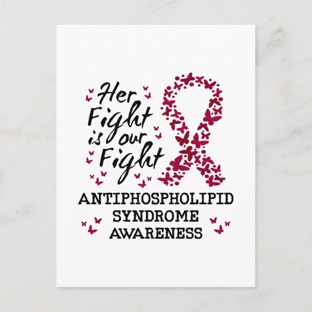Carte Postale Sensibilisation au syndrome antiphospholipidique (Devant)