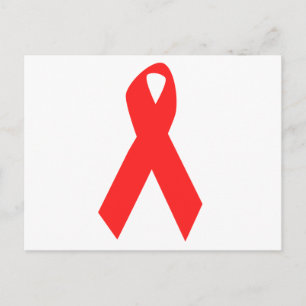 CARTE POSTALE SENSIBILISATION AU VIH / SIDA RIBBON