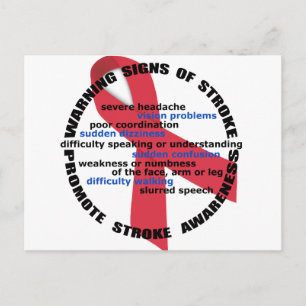 Carte postale Sensibilisation aux accidents vascul
