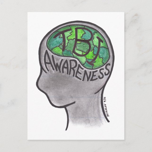 Carte Postale Sensibilisation aux TBI (Devant)