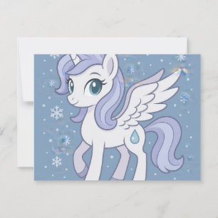 Carte Postale Sentez-vous mieux bientôt - Jolie Pony Flying obte