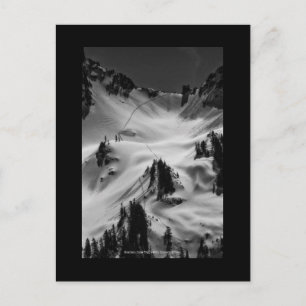 Carte Postale Sentier de neige de montagne