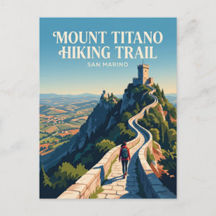 Carte Postale Sentier de randonnée du mont Titano Saint-Marin