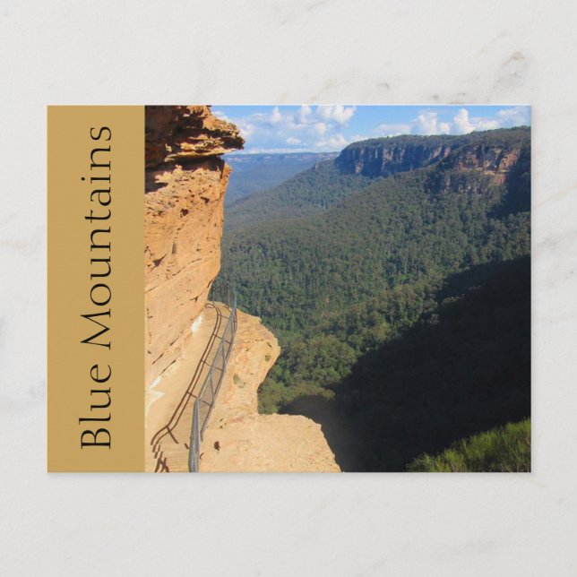 Carte Postale sentier des montagnes bleues (Devant)