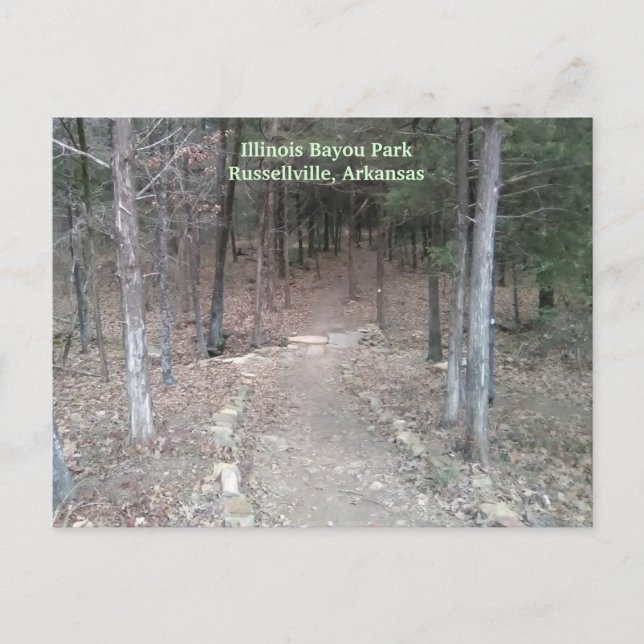 Carte Postale Sentier du parc Russellville, Arkansas (Devant)