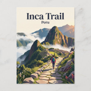 Carte Postale Sentier inca Pérou