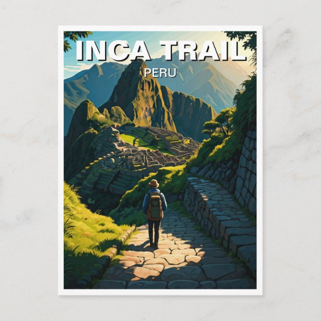 Carte Postale Sentier Inca Pérou Randonnée Machu Picchu (Devant)