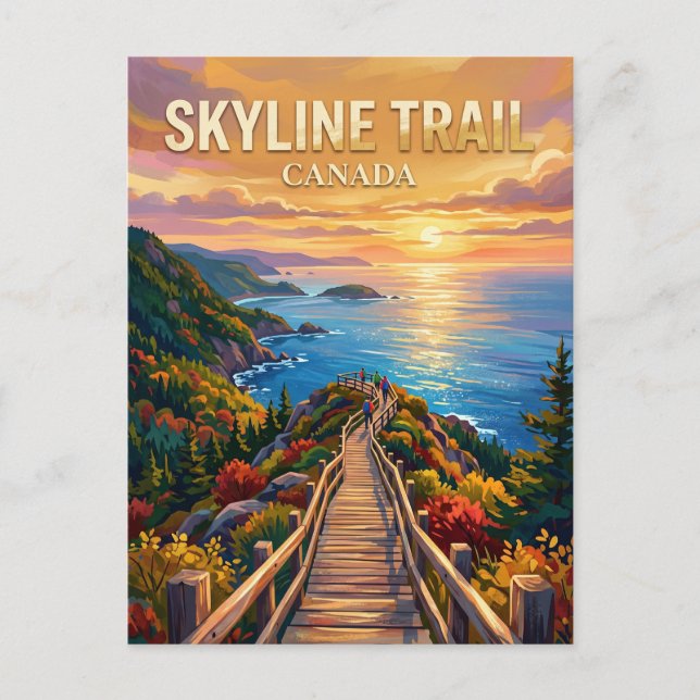 Carte Postale Sentier Skyline Canada (Devant)