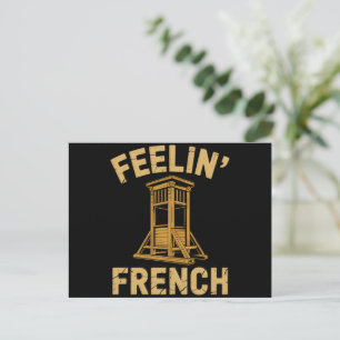 Carte Postale Sentiment guillotine vintage français