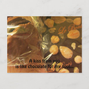 Carte Postale Sentiments au Chocolat