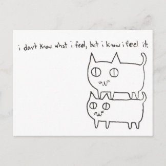 Carte Postale Sentiments Kitty