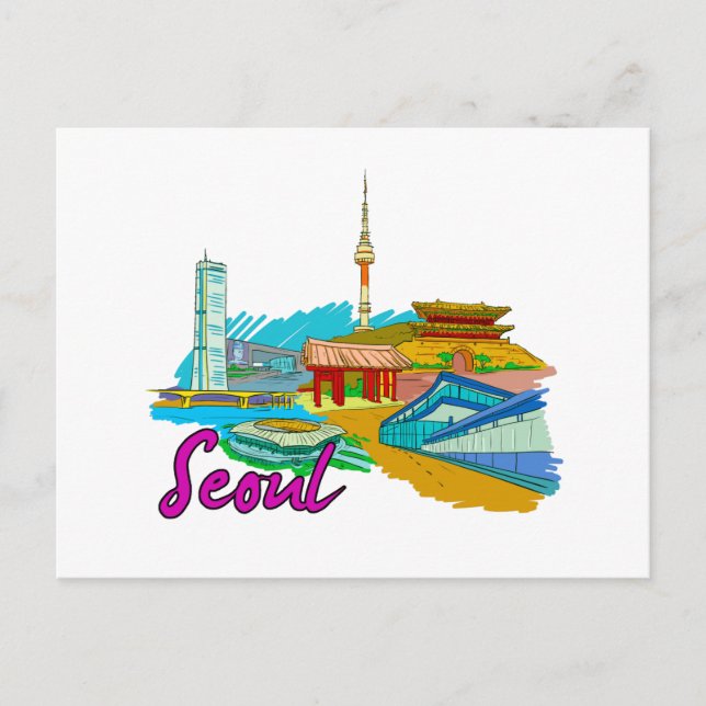 Carte Postale Séoul - Corée du Sud.png (Devant)