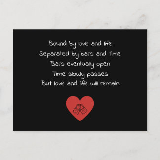 Carte Postale Séparé Par Les Barres Et Le Temps